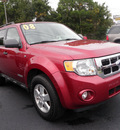 ford escape 2008 dk  red suv xlt 6 cylinders automatic 32401