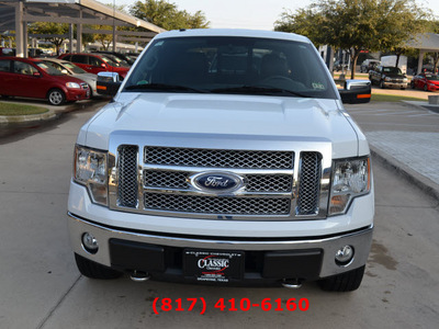 ford f 150 2010 white lariat flex fuel 8 cylinders 4 wheel drive automatic 76051