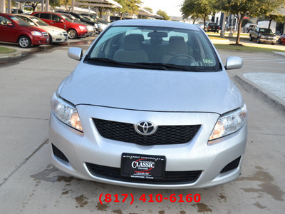 toyota corolla 2010 silver sedan le gasoline 4 cylinders front wheel drive automatic 76051