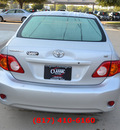 toyota corolla 2010 silver sedan le gasoline 4 cylinders front wheel drive automatic 76051