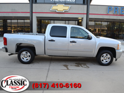 chevrolet silverado 1500 2011 silver lt flex fuel 8 cylinders 2 wheel drive automatic 76051