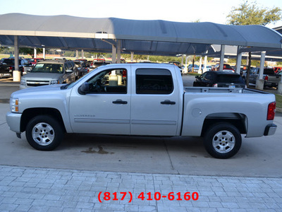 chevrolet silverado 1500 2011 silver lt flex fuel 8 cylinders 2 wheel drive automatic 76051