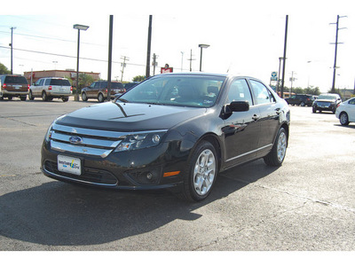 ford fusion 2011 black sedan se gasoline 4 cylinders front wheel drive automatic with overdrive 77642