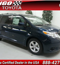 toyota sienna 2012 dk  green van le 8 passenger gasoline 6 cylinders front wheel drive automatic 91731