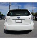 toyota prius v 2012 white wagon three hybrid 4 cylinders front wheel drive cont  variable trans  46219