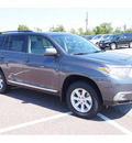 toyota highlander 2013 magnetic gray suv plus gasoline 4 cylinders front wheel drive automatic 77074