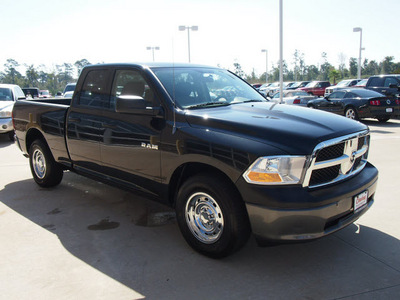 dodge ram 1500 2009 black pickup truck 6 cylinders automatic with overdrive 77656