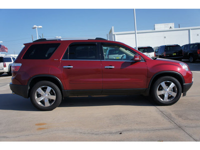 gmc acadia 2010 red suv slt 1 gasoline 6 cylinders front wheel drive automatic 77094