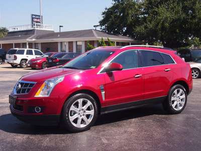 cadillac srx 2010 red suv premium collection 6 cylinders shiftable automatic 77074