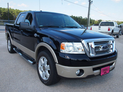 ford f 150 2008 black king ranch flex fuel 8 cylinders 2 wheel drive automatic 77375