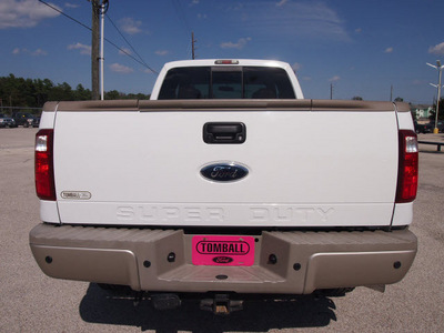 ford f 350 super duty 2008 white king ranch diesel 8 cylinders 4 wheel drive automatic 77375