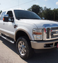 ford f 350 super duty 2008 white king ranch diesel 8 cylinders 4 wheel drive automatic 77375