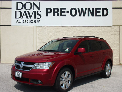 dodge journey 2010 dk  red suv sxt gasoline 6 cylinders front wheel drive automatic 76011