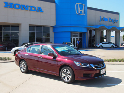 honda accord 2013 basque red sedan lx gasoline 4 cylinders front wheel drive automatic 77065
