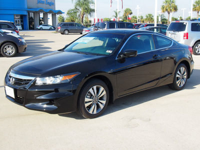 honda accord 2012 black coupe ex l gasoline 4 cylinders front wheel drive automatic 77065