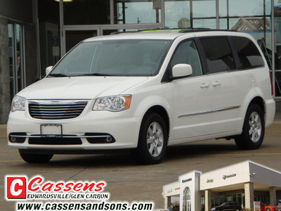 chrysler town country 2012 white van touring 6 cylinders automatic 62034