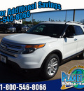 ford explorer 2013 white suv xlt flex fuel 6 cylinders 2 wheel drive automatic 77338