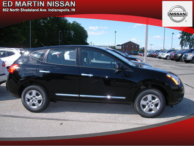 nissan rogue 2013 black 4dr awd s gasoline 4 cylinders all whee drive not specified 46219