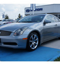 infiniti g35 2004 silver coupe 6 cylinders automatic 77094