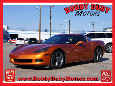 chevrolet corvette 2008 orange coupe 8 cylinders automatic 79110