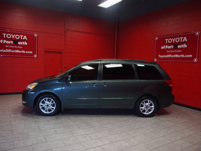 toyota sienna 2004 green van xle 7 passenger gasoline 6 cylinders front wheel drive automatic 76116