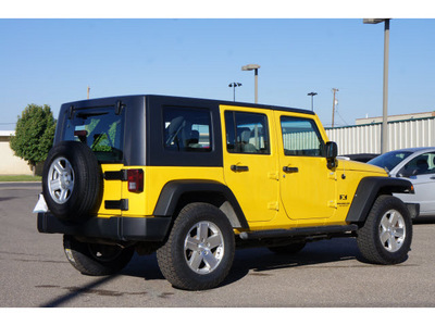jeep wrangler unlimited 2007 yellow suv x gasoline 6 cylinders 4 wheel drive automatic 79065