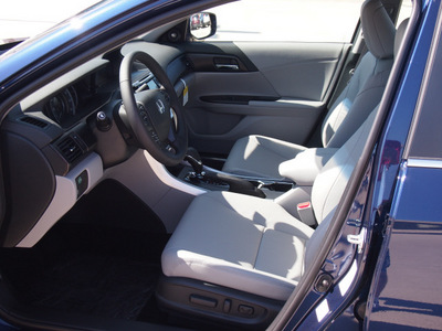 honda accord 2013 obsidian blue pearl sedan ex l gasoline 4 cylinders front wheel drive automatic 77065