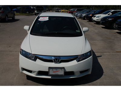 honda civic 2011 white sedan lx gasoline 4 cylinders front wheel drive automatic 77339