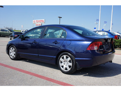 honda civic 2008 blue sedan lx gasoline 4 cylinders front wheel drive automatic 76543