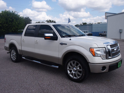 ford f 150 2009 white king ranch flex fuel 8 cylinders 2 wheel drive automatic 77531