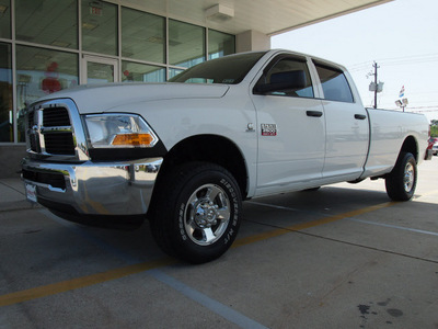 dodge ram 2500 2010 white st 4x4 diesel 6 cylinders 4 wheel drive automatic 77521