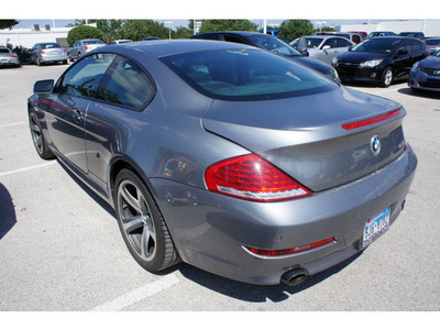 bmw 6 series 2009 dk  gray coupe 650i gasoline 8 cylinders rear wheel drive automatic 78729