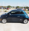 fiat 500 2013 blue hatchback lounge gasoline 4 cylinders front wheel drive automatic 76108