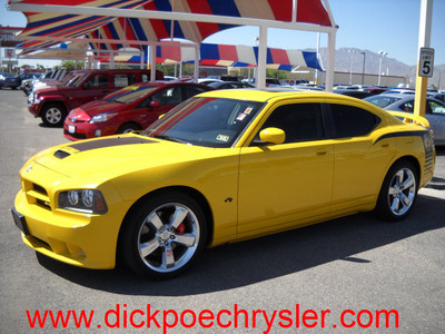 dodge charger 2007 yellow sedan srt 8 gasoline 8 cylinders rear wheel drive automatic 79925