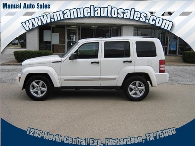 jeep liberty 2010 white suv limited gasoline 6 cylinders 2 wheel drive automatic 75080