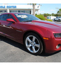 chevrolet camaro 2010 red coupe lt gasoline 6 cylinders rear wheel drive standard 77581