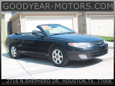 toyota camry solara 2001 black se v6 6 cylinders automatic 77008