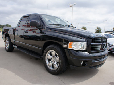 dodge ram 1500 2003 black pickup truck slt 8 cylinders automatic with overdrive 76049