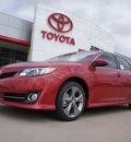 toyota camry 2012 red sedan se gasoline 4 cylinders front wheel drive steptronic 76049