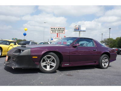 chevrolet camaro 1992 purple hatchback rs v8 6 speed manual 76543