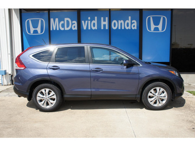 honda cr v 2013 blue suv ex gasoline 4 cylinders front wheel drive automatic 77034