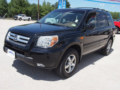 honda pilot 2007 black suv ex l w dvd 6 cylinders automatic 77375