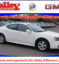 pontiac grand prix 2007 white sedan gasoline 6 cylinders front wheel drive automatic 55124