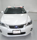 lexus ct200h 2011 white hatchback hybrid 4 cylinders front wheel drive automatic 91731