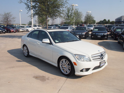 mercedes benz c class 2009 white sedan 4dr sdn awd 3 0l gasoline 6 cylinders all whee drive automatic 76137