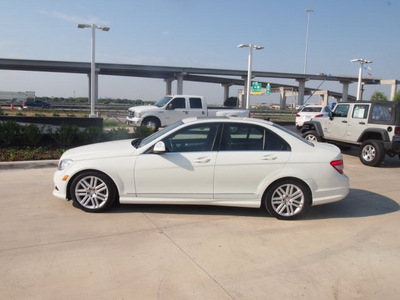 mercedes benz c class 2009 white sedan 4dr sdn awd 3 0l gasoline 6 cylinders all whee drive automatic 76137
