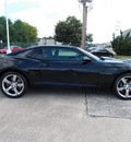 chevrolet camaro 2010 black coupe ss 8 cylinders 6 speed manual 77074