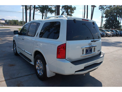 infiniti qx56 2007 white suv 8 cylinders automatic 77339