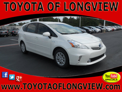 toyota prius v 2012 white wagon two 4 cylinders automatic 75604