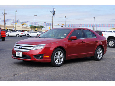 ford fusion 2012 red sedan se gasoline 4 cylinders front wheel drive automatic 79045